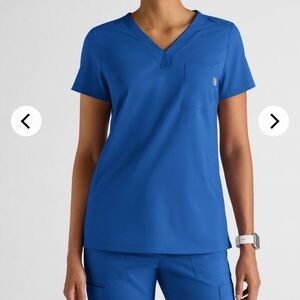 Uniform Advantage Royal Blue Women's V-Neck Top